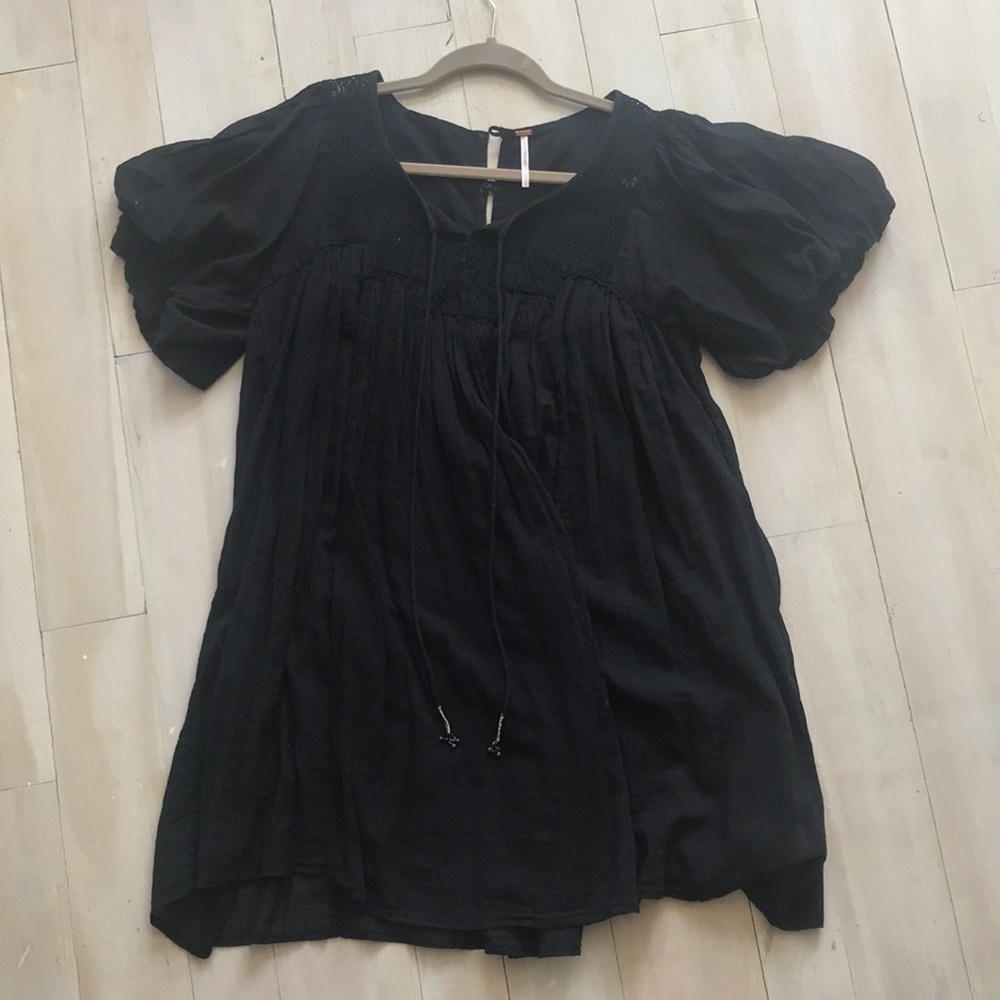 Free People black dress NWOT